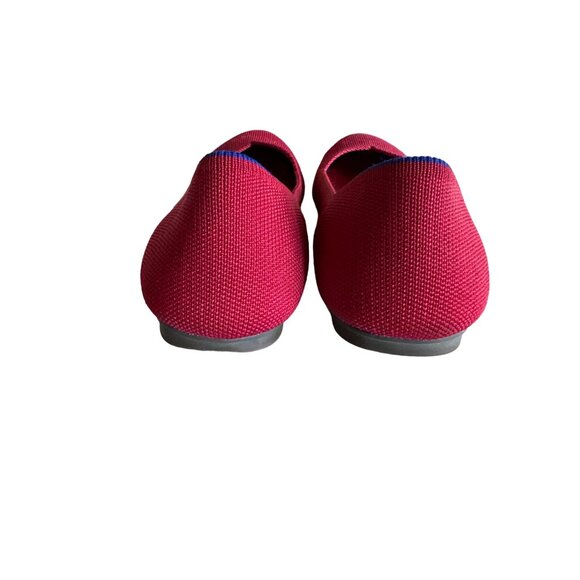 Rothys Womens Round Toe Flats 6.5 Solid Red Recycled Materials - Picture 2 of 6